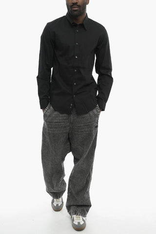 Camicia S-BENNY-CL in Cotone Stretch a Tinta Unita