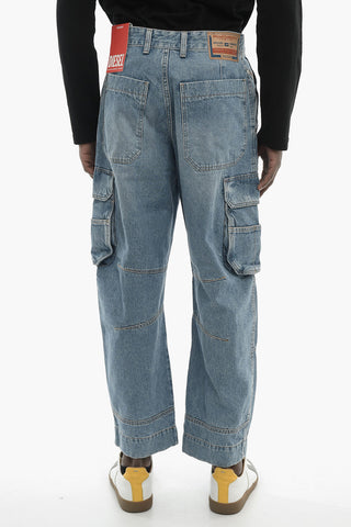 Jeans Cargo D-FISH Loose fit a Gamba Dritta 23cm L.30