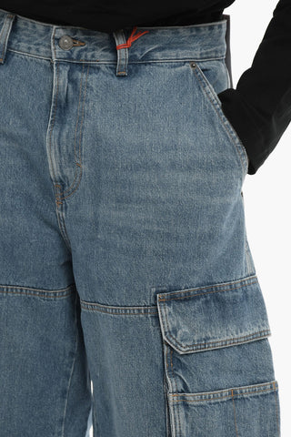 Jeans Cargo D-FISH Loose fit a Gamba Dritta 23cm L.30