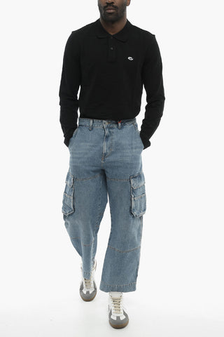 Jeans Cargo D-FISH Loose fit a Gamba Dritta 23cm L.30