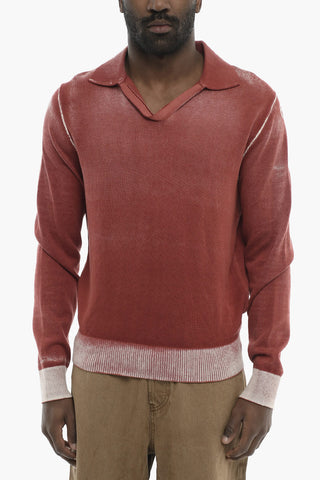 Faded-Effect Cotton Polo Shirt K-LORENZO