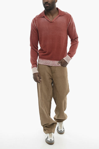Faded-Effect Cotton Polo Shirt K-LORENZO