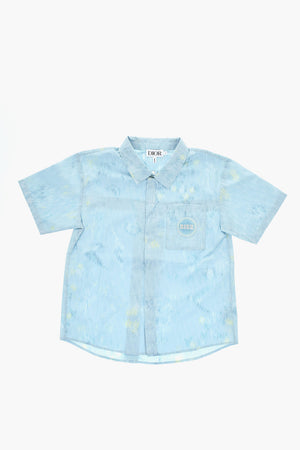 All-Over Logo Shirt with Embossed Logo