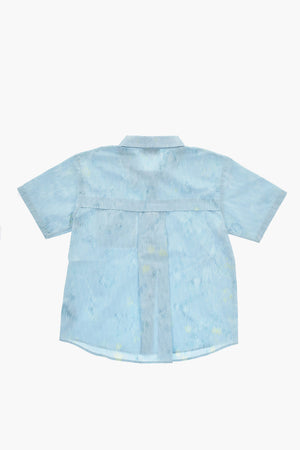 All-Over Logo Shirt with Embossed Logo