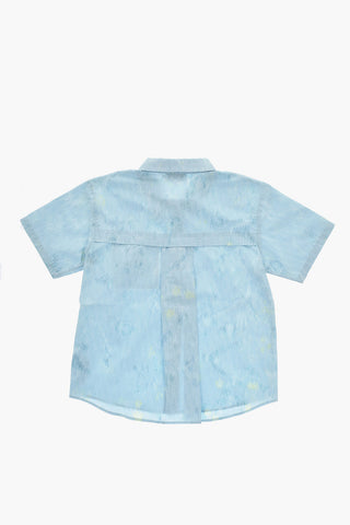 All-Over Logo Shirt with Embossed Logo