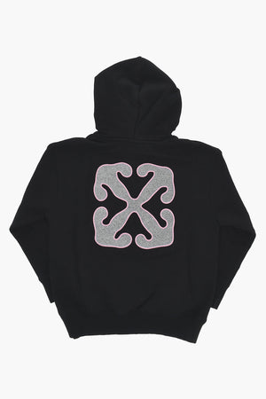 Uni-Hoodie mit glitzerndem Logo