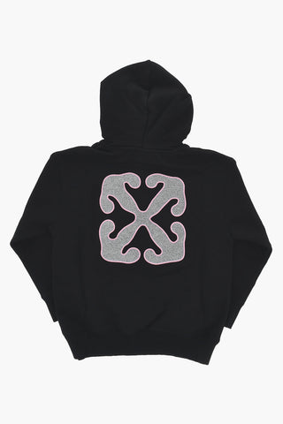 Uni-Hoodie mit glitzerndem Logo