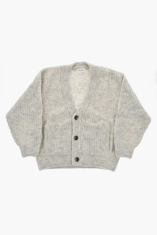 Cardigan in Misto Lana con Scollo a V