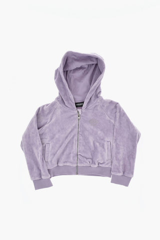 Velour Full-Zip Hoodie
