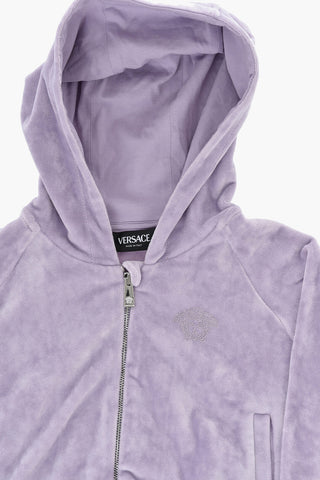 Velour Full-Zip Hoodie