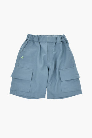 Shorts Cargo in Misto Cotone con Ricamo