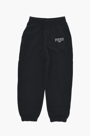 Jogginghose aus angerauter Baumwolle mit geprägtem Logo