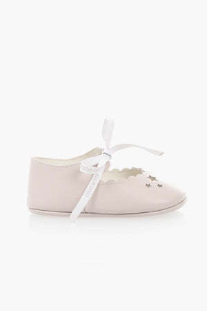Ballerine in Pelle con Dettagli Laser-Cut