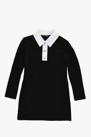 Solid-Color Shirt Dress With Iconic Buttons