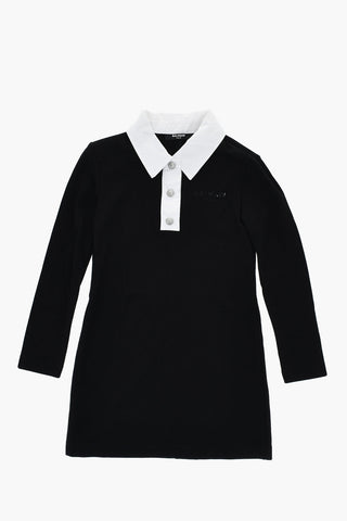 Solid-Color Shirt Dress With Iconic Buttons