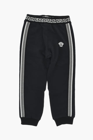 Brushed Cotton Joggers with Contrast Details