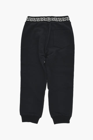 Brushed Cotton Joggers with Contrast Details