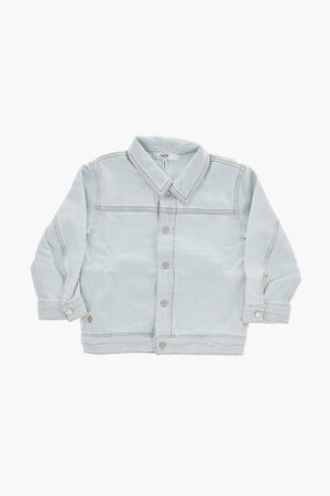 Jeansjacke mit Logo-Druckknöpfen