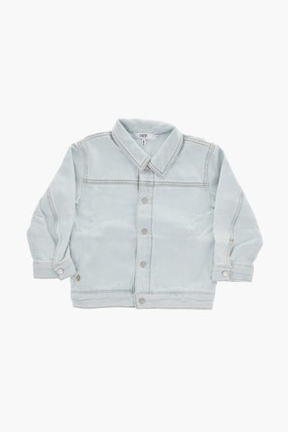 Jeansjacke mit Logo-Druckknöpfen