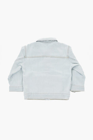 Jeansjacke mit Logo-Druckknöpfen