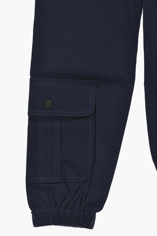 Pantaloni Cargo in Cotone Stretch con Passanti