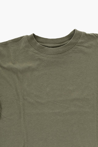T-shirt Girocollo in Cotone a Tinta Unita