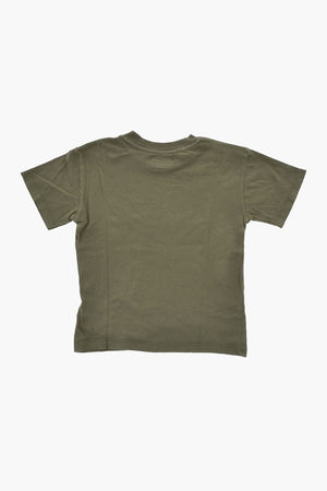 Uni-Rundhals-T-Shirt aus Baumwolle