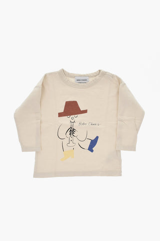 Crewneck Cotton T-Shirt MAGIC FLUTE PLAYER With Front Print