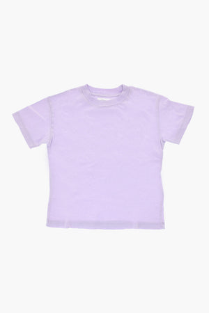 Baumwoll-T-Shirt mit Rundhalsausschnitt, uni