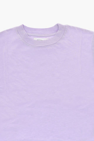 Baumwoll-T-Shirt mit Rundhalsausschnitt, uni
