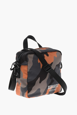 Umhängetasche aus Nylon mit Camouflage-Print