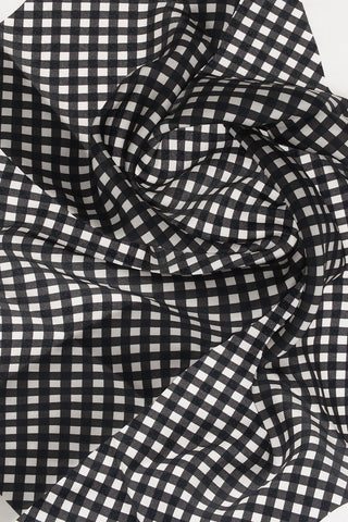 Silk Checked Scarf