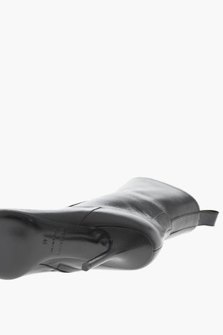 Leather Ankle Boots GOTHIC DSQUARED with Metal Detail 11cm Heel