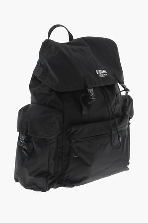 Uni-Nylon Maxi-Rucksack mit aufgedrucktem Logo