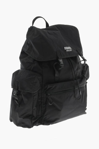 Uni-Nylon Maxi-Rucksack mit aufgedrucktem Logo