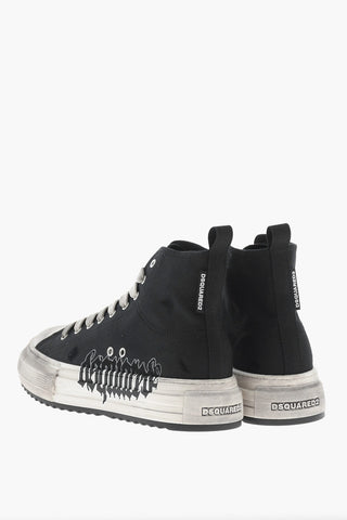 High-Top-Sneaker BERLIN aus Canvas im Vintage-Look