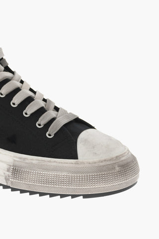 High-Top-Sneaker BERLIN aus Canvas im Vintage-Look