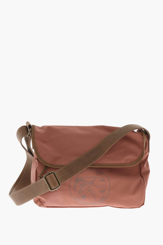 AIME' LEON DORE Messenger-Bag aus Baumwolle und Nylon mit aufgedrucktem Logo