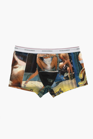ROCCO SIFFREDI Boxer aus Stretch-Baumwolle mit Muster