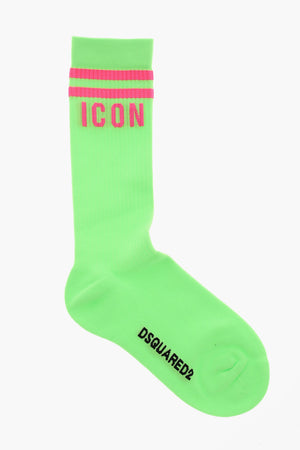 ICON 롱 골지 형광 양말