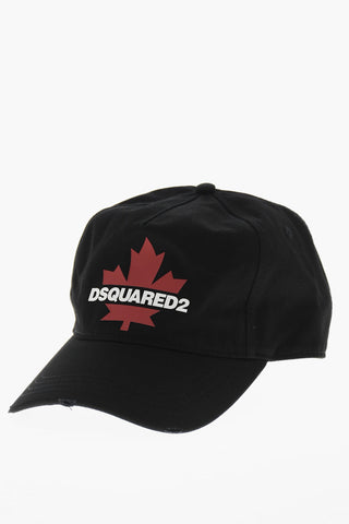 Solid Color Baseball Cap with Printed Logo