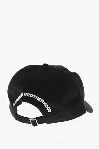 Cappello Baseball in Tinta Unita con Logo Stampato