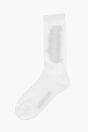 Cotton Blend Socks with Contrast Logo