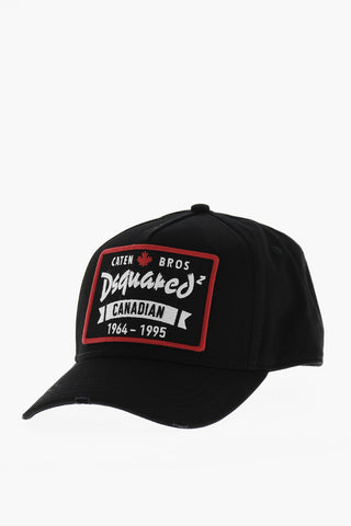 Baseballkappe aus Baumwolltwill mit Logo-Patch