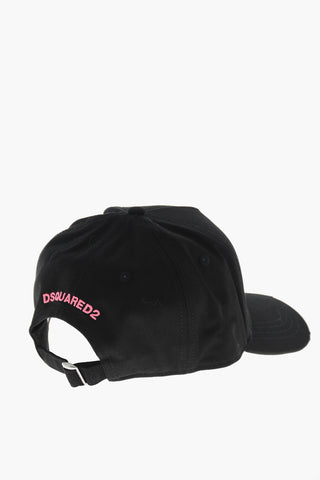 Cappello Baseball in Tinta Unita con Logo Fluo