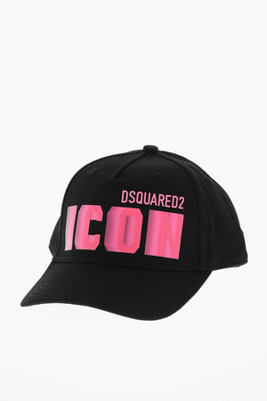 ICON Solid Color Baseball Cap with Fluorescent Print