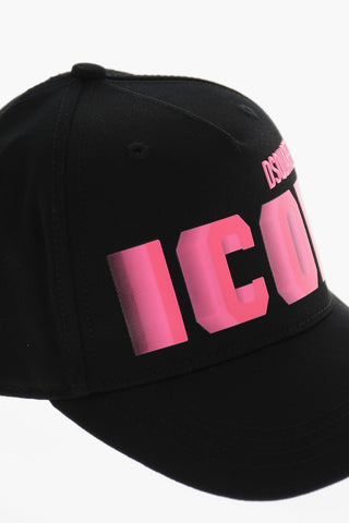 ICON Baseballcap in Uni mit Neon-Print