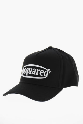 Cappello Baseball in Tinta Unita con Logo a Contrasto