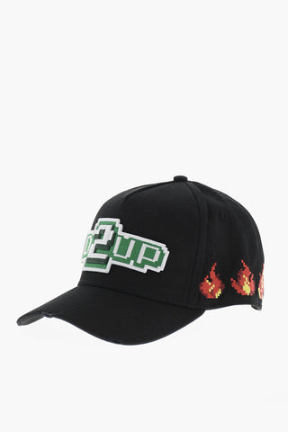 Embroidered Cotton Gabardine Baseball Cap
