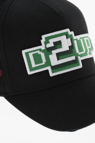 Embroidered Cotton Gabardine Baseball Cap